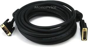 Monoprice 25ft 24AWG DVI-D to M1-D (P&D) Cable - Black