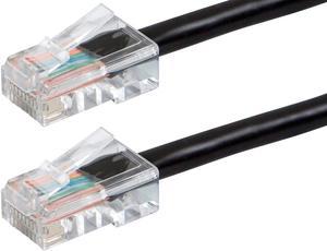 Monoprice Cat5e Ethernet Patch Cable - 25 Feet - Black, RJ45, Stranded, 350Mhz, UTP, Pure Bare Copper Wire, 24AWG - Zeroboot Series