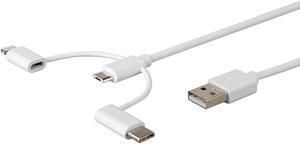 USB TO MICRO USB + USB TYPE-C + LIGHTNIN