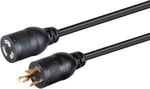 Monoprice Heavy Duty Extension Cord - 10 Feet - Black | Locking Connectors - NEMA L5-20P to NEMA L5-20R, 12AWG, 20A, SJT, 125V