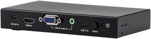 Monoprice Blackbird 4K@60Hz Multi Video Input HDMI Converter, Mini DisplayPort, HDMI, VGA With 3.5mm Analog Audio, and USB Type-C Audio/Video Inputs