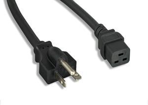 Monoprice Heavy Duty Extension Cord - 3ft - Black, NEMA 6-20P to IEC 60320 C19, For Computers, Servers, and Monitors to a PDU or UPS in a Data Center