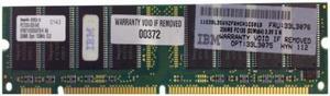 33L3076 IBM 256MB 133MHZ NS 32Mx64 3.3V DIMM P/N 33L3076 - IBM