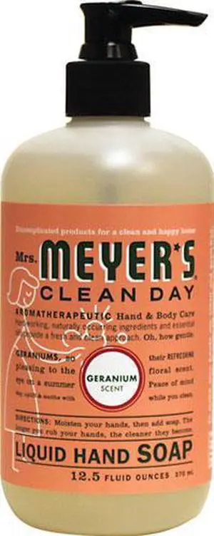 Mrs. Meyer's Liquid Hand Soap - Geranium - 12.5 oz Liquid Hand Soap