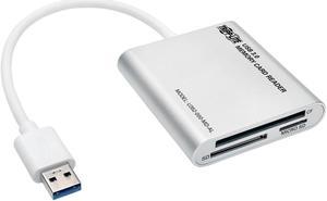 Tripp Lite U352-000-MD-AL USB 3.0 A (MALE) USB 3.0 SuperSpeed Multi-Drive Memory Card Reader/Writer, Aluminum Case