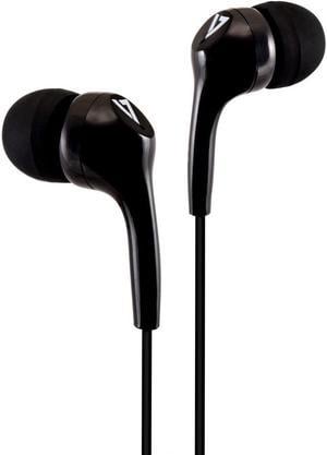 V7 HA105 Lightweight Stereo Earbuds - Black