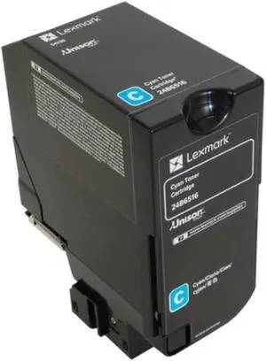 Cyan High Yield Toner Cartridge for Lexmark 24B6516 C4150, Genuine Lexmark Brand