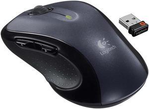 Logitech M510 - Mouse - right-handed - laser - 5 buttons - wireless - 2.4 GHz - USB wireless receiver - black