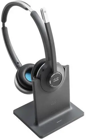 Cisco 562 Wireless Dual - Headset - on-ear - DECT 6.0 - wireless - with Multibase Station - for Cisco DX70, DX80, IP Pho
