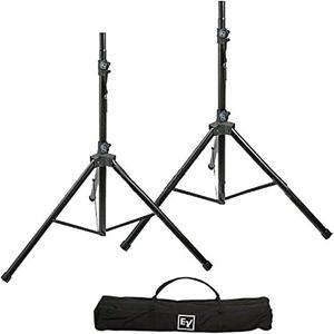 electro voice tsp 1 aluminum tripod speaker stand pair with carry bag