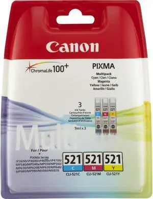 CANON CLI-521 CMY INK PACK