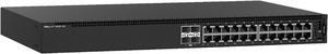 Dell EMC Networking N1124T-ON - Switch - Managed - 24 x 10/100/1000 + 4 x 10 Gigabit SFP+ - Front to Back Airflow - Rack