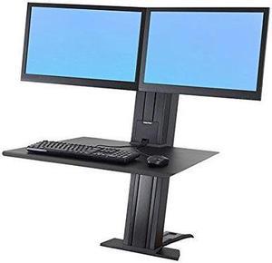 Ergotron WorkFit-SR Dual Monitor Sit-Stand Desktop Workstation for 24" Displays