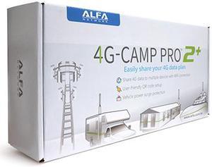 Alfa 4G Camp Pro 2+ Cellular 4G Data Booster Kit- R36AH + Tube-U4Gv2 + AOA-4G-5AM Antenna