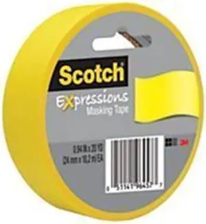 Scotch Expressions Masking Tape .94" x 20 yds. Yellow (3437-PYL) 201984