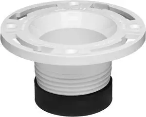 OATEY 43654 Flange, Twist-N-Set(R), Closet, 3 In, PVC