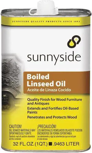 SUNNYSIDE 872G1S Boiled Linseed Oil,1 gal.,Solvent
