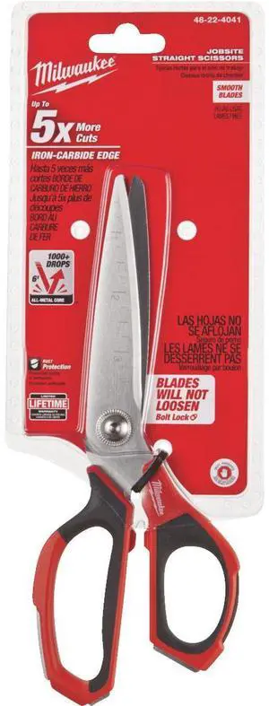MILWAUKEE 48-22-4041 Multipurpose,Scissors,Straight,9 In. L