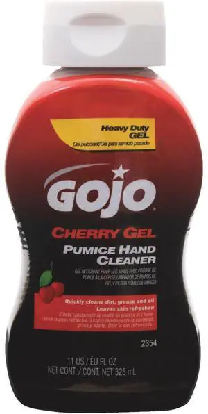 GOJO 2354-08 Gel Hand Cleaner, Cherry, Red
