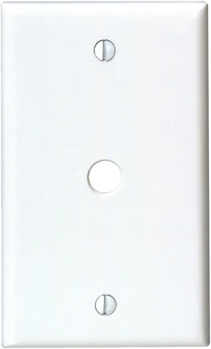 Leviton Phone Plate 1G Wh 1052-5467 Leviton Phone Plate 1G Wh 1052-5467