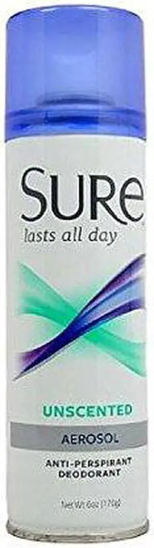 Aerosol Unscented Anti-Perspirant & Deodorant - 6 oz Deodorant Spray Aerosol Unscented Anti-Perspirant & Deodorant - 6 oz Deodorant Spray