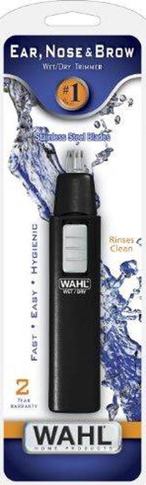 Wahl Trimmer Ear Nose Brow Wet Dry Stainless - Black - 5567 500