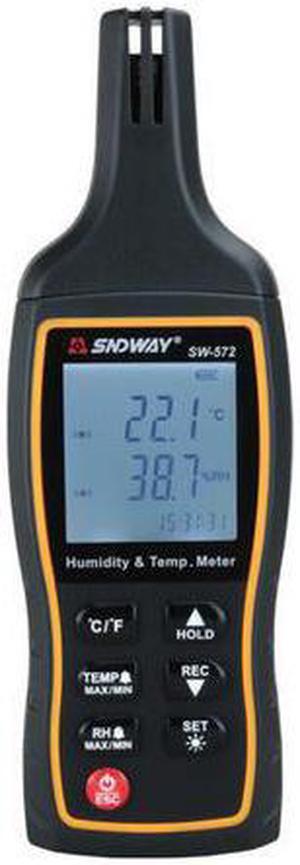 Digital LCD Thermometer thermo Hygrometer indoor temperature Humidity meter tester monitor Weather Station data hold Alarm Clock