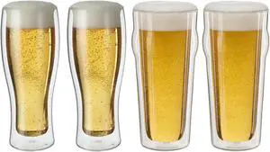 ZWILLING Sorrento 4-pc Double-Wall Pint & Pilsner Glass Set