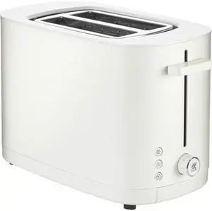 ZWILLING Enfinigy, 2-Slice Toaster, Extra Wide 1.5" Slots for Bagels and Toast, White