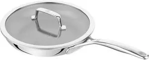 ZWILLING Peak 10-inch Stainless Steel Ceramic Nonstick Dual Performance Fry Pan with Lid