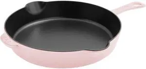 STAUB Cast Iron 11-inch Traditional Deep Skillet - Peony Pink