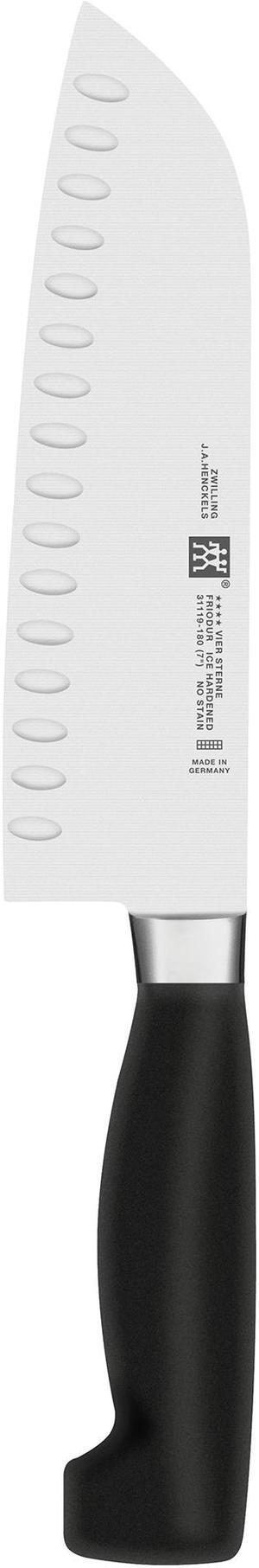 ZWILLING Four Star 7-inch Hollow Edge Santoku Knife