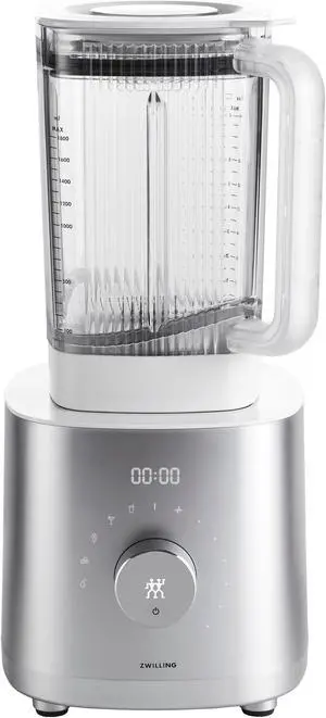 ZWILLING Enfinigy 64-oz. Countertop Power Blender, Smoothie Blender, Crush Ice, Frozen Desserts, Silver