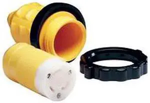 Marinco 305CRCN.VPK 30A Female Connector w/Cover & Rings