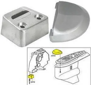 TECNOSEAL ANODE KIT VOLVO SX W/ HARDWARE ZINC POLYBAG