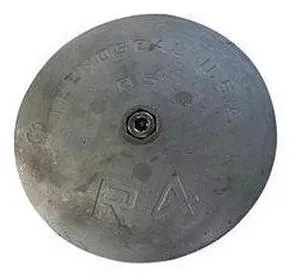Tecnoseal R4 Rudder Anode - Zinc - 5" Diameter