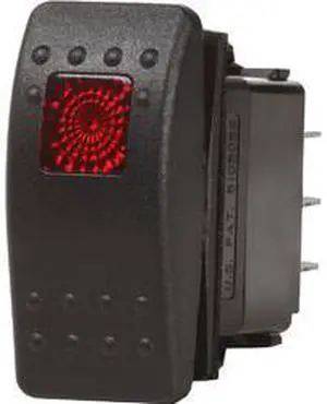Blue Sea 7943 Contura Ii Spdt Switch (On)-Off-On Black