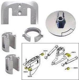 Tecnoseal Anode Kit w/Hardware - Mercury Bravo 1 - Magnesium
