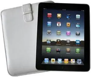 Icon Apple iPad Sheep Skin Leather Sleeve - White