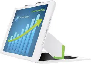 Leitz Landscape View Privacy Case w/ Stand for iPad 2/3/4, White