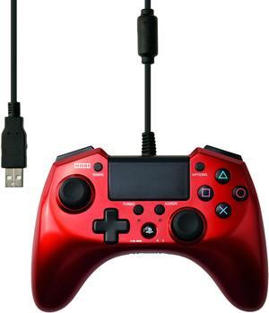 Hori Pad 4 FPS Plus Wired Controller Gamepad for PS4 PS3 Red
