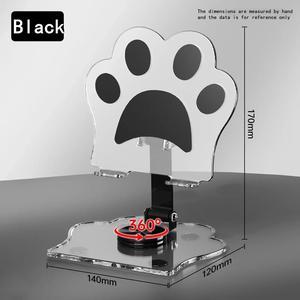 Physowell Cute Cat Paw Design Tablet Phone Stand Foldable Rotatable Multi Colors Transparent Bracket for Tablet Phone Less 15inch Support