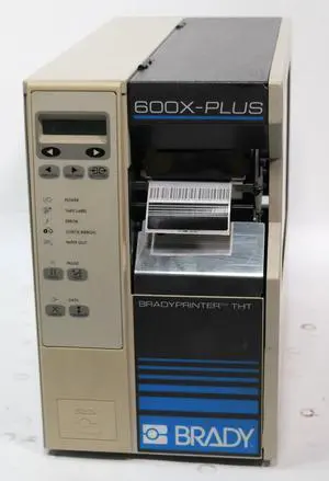 Brady 600x plus 090-601-00095-12 Thermal Transfer Barcode Label Printer 600dpi