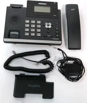 Verizon Yealink SIP-T41P Ultra-Elegant 6 Line 2 Port Ethernet 10/100 PoE VoIP SIP Phone No External Power Supply