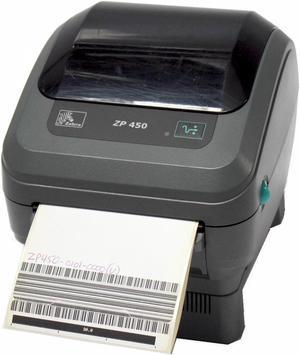 Used  Very Good Zebra ZP450 ZP45001010000 Direct Thermal Barcode Label Printer Serial USB 200DPI