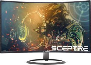 Sceptre Curved Gaming 32 1080p LED Monitor up to 185Hz 165Hz 144Hz 1920x1080 AMD FreeSync HDMI DisplayPort Buildin Speakers Machine Black 2020 C326B185RD
