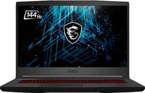 MSI  GF65 156 144hz Gaming Laptop  Intel Core i5  NVIDIA GeForce RTX3060  512GB SSD  8GB Memory  Black Notebook 10UE213