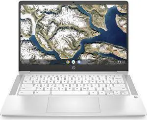 HP Chromebook 14-inch FHD Laptop, Intel Celeron N4000, 4 GB RAM, 32 GB eMMC, Chrome (14a-na0060nr, Ceramic White)
