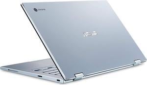 ASUS Chromebook Flip C433 2 in 1 Laptop 14 Touchscreen FHD NanoEdge Display Intel Core m38100Y Processor 8GB RAM 64GB eMMC Storage Backlit Keyboard Silver Chrome OS C433TAAS384T