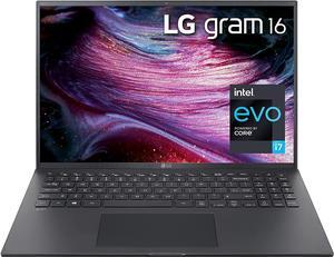 LG Gram 16Z90P - 16" WGXGA (2560x1600) Ultra-Lightweight Laptop, Intel evo with 11th gen CORE i7 1165G7 CPU , 16GB RAM, 1TB SSD, Alexa Built-in, 19.5 Hours Battery, Thunderbolt 4, Black - 2021